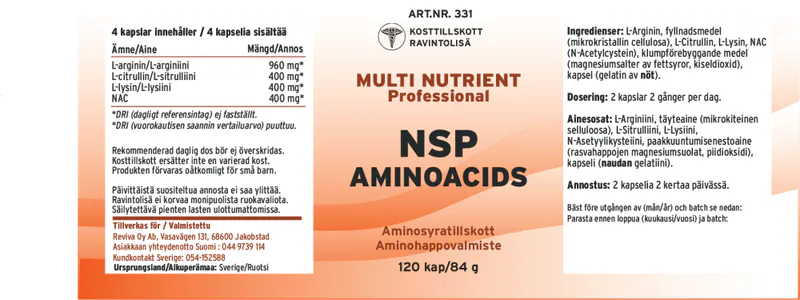 NSP aminosyrer