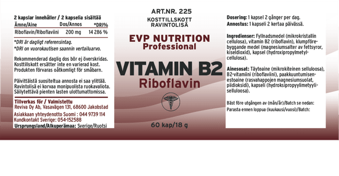 Hovedbilde B2 Riboflavin enkeltmiddel