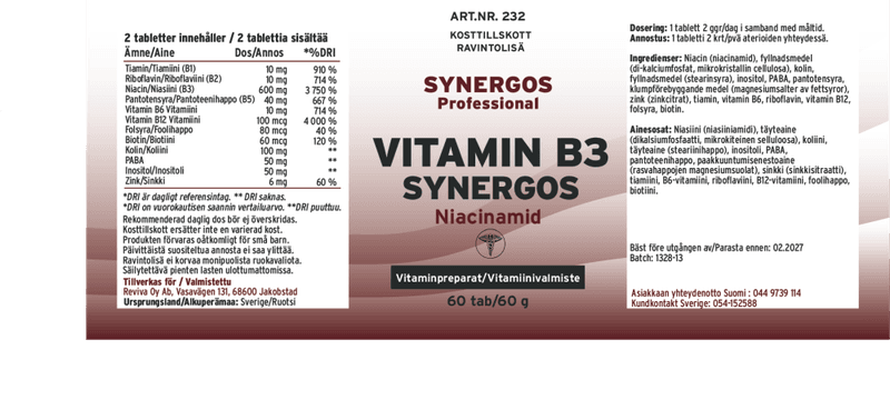 B3 Niacinamid Synergos
